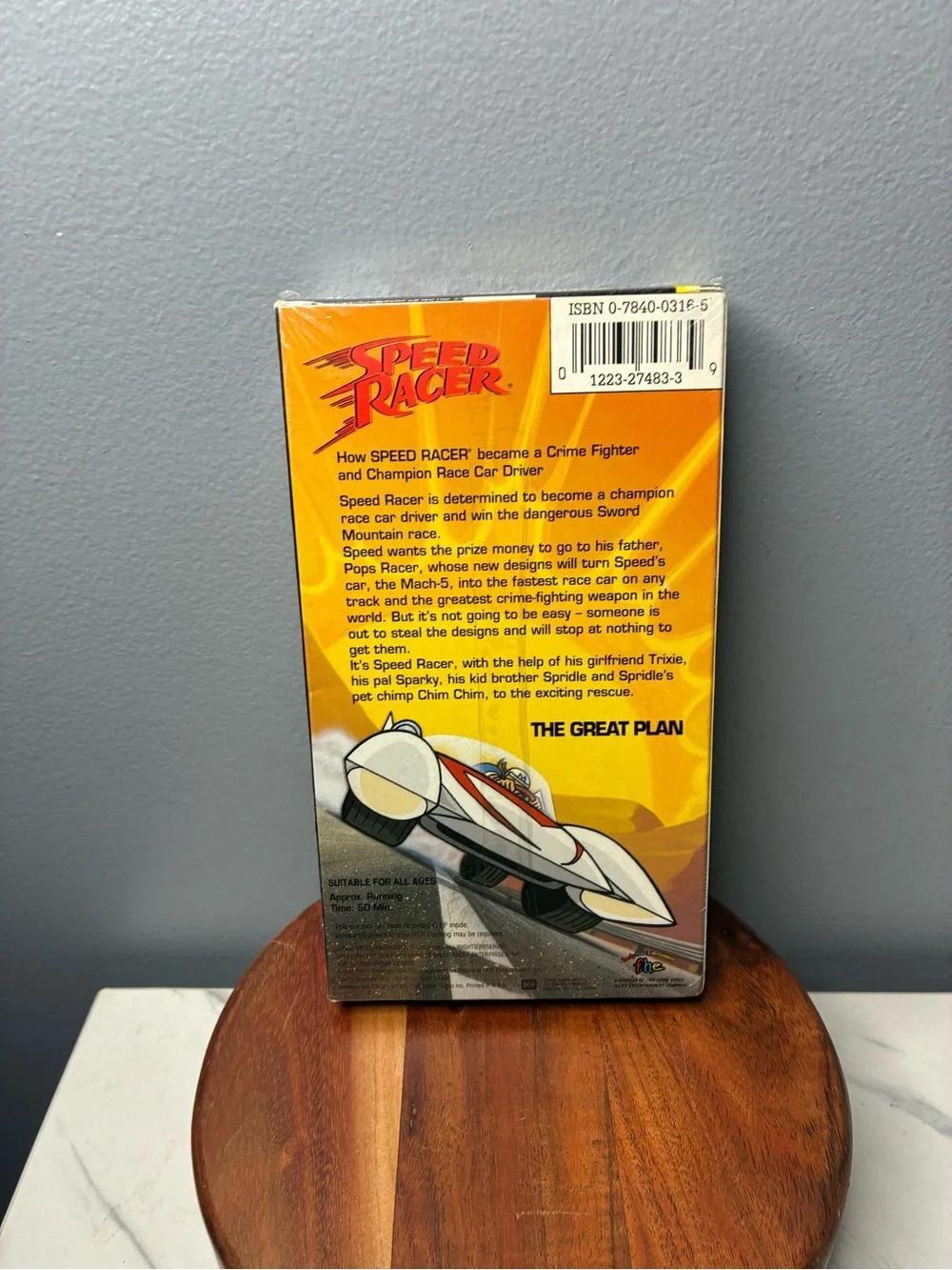 Speed Racer The Great Plan VHS Sealed Collector’s Card Included